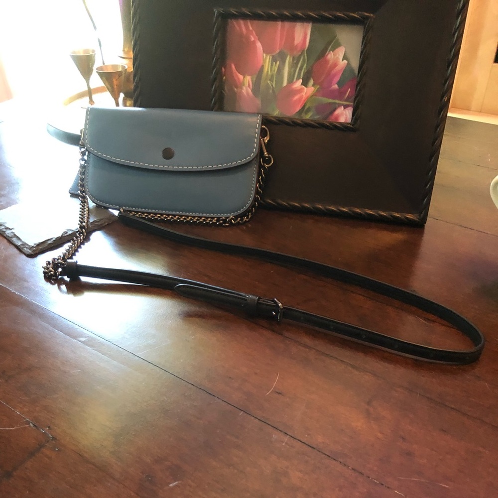 Coach Clutch with Strap Accessory